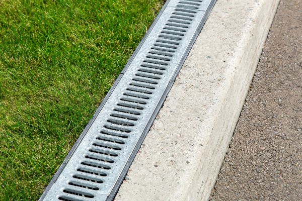 Courtyard Drain Installation in Madison